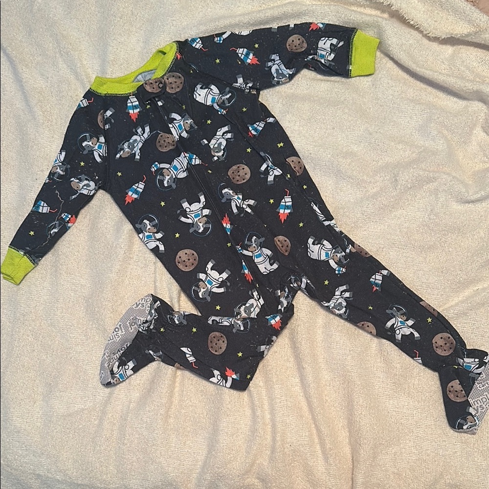 Space-Themed Kids One Piece Pajamas